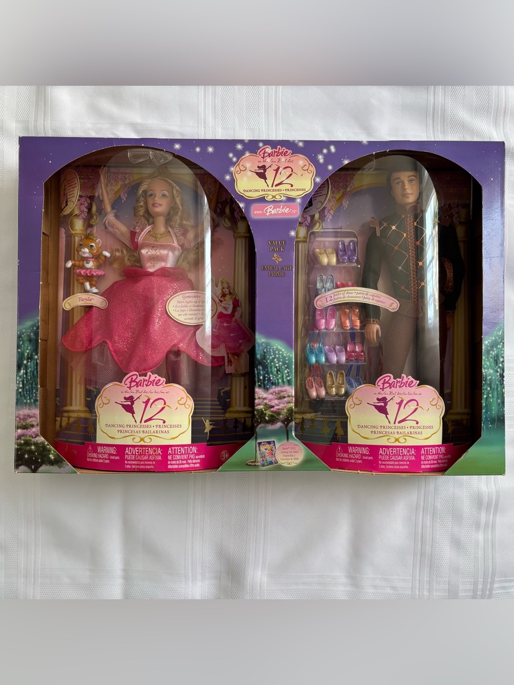 Barbie in the 12 Dancing Princesses Genevieve Derek Value Pack 2006 Mattel READ